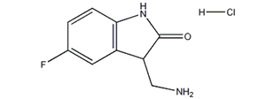 3-(Aminomethyl)-5-fluoro-1,3-dihydro-2H-indol-2- onehydrochloride